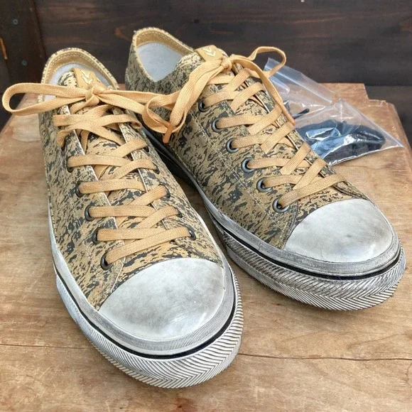 John Varvatos sneakers Men's size 11 low top graphics street industrial camo
